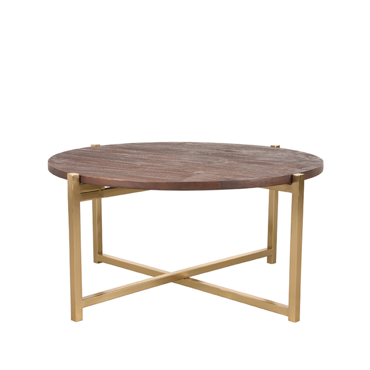 LABEL51 Konferenční stolek DOX 70cm se zlatými nohami