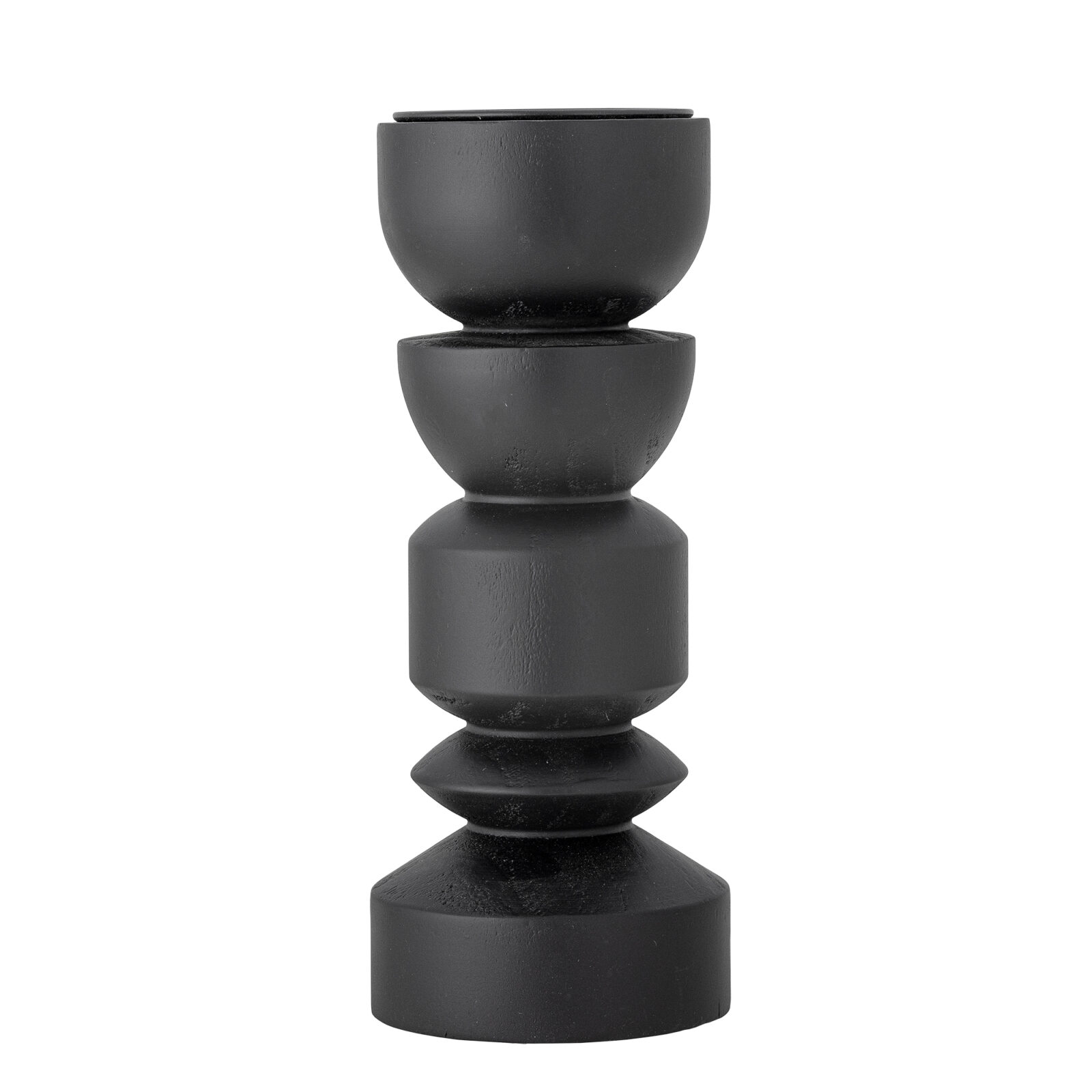 BLOOMINGVILLE Dřevěný svícen BOWEN černý