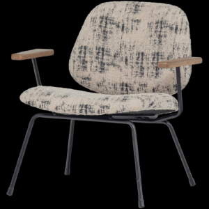 AURE ARMCHAIR CHENILLE BEIGE/BLACK