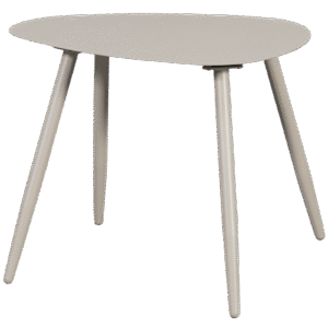 WOOOD Kovový konferenční stolek AIVY světle šedý 58x43cm