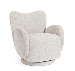 BIZZOTTO Otočné křeslo HARPER šedé