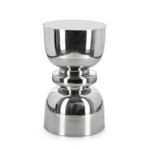 BIZZOTTO Konferenční stolek ANIMESH stříbrný ø30