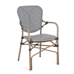 BIZZOTTO Zahradní židle CADEIRA tmavá