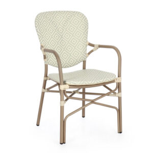 BIZZOTTO Zahradní židle CADEIRA krémová