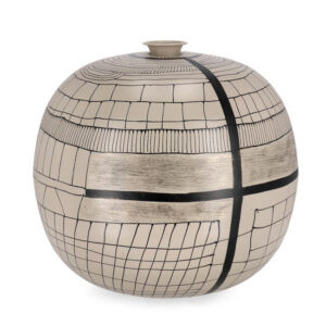 BIZZOTTO Váza SIVA krémová 39 cm