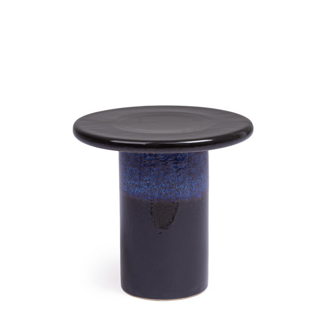 BIZZOTTO Konferenční stolek BARAKI modrý ø40