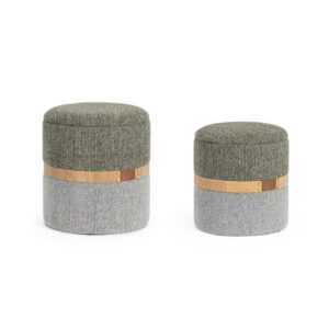 BIZZOTTO Set 2 úložných taburetů TANYA