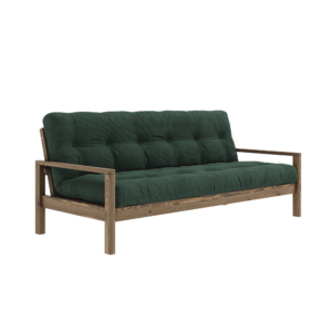 KARUP DESIGN Dřevěná rozkládací pohovka KNOB zelená 205 cm