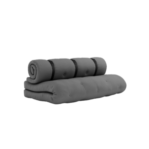 KARUP DESIGN Zahradní rozkládací pohovka BUCKLE UP šedá 140 cm