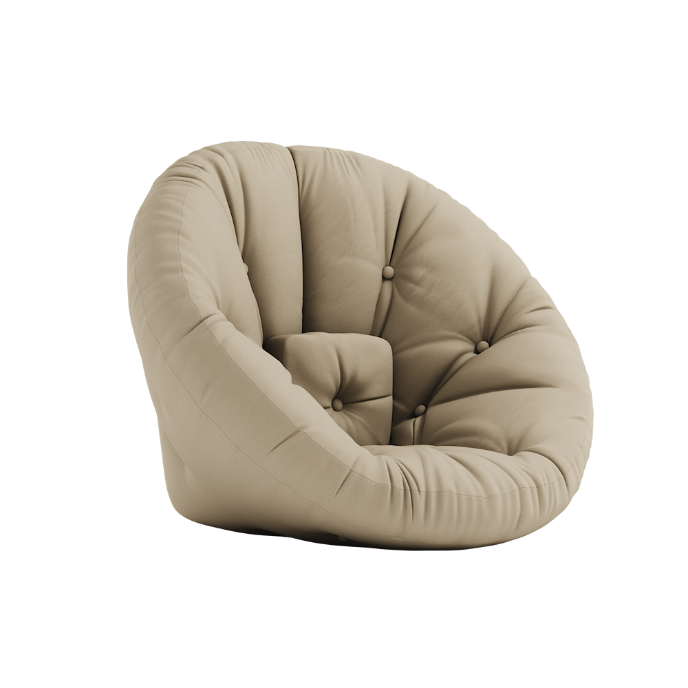 KARUP DESIGN Rozkládací zahradní křeslo NIDO béžové