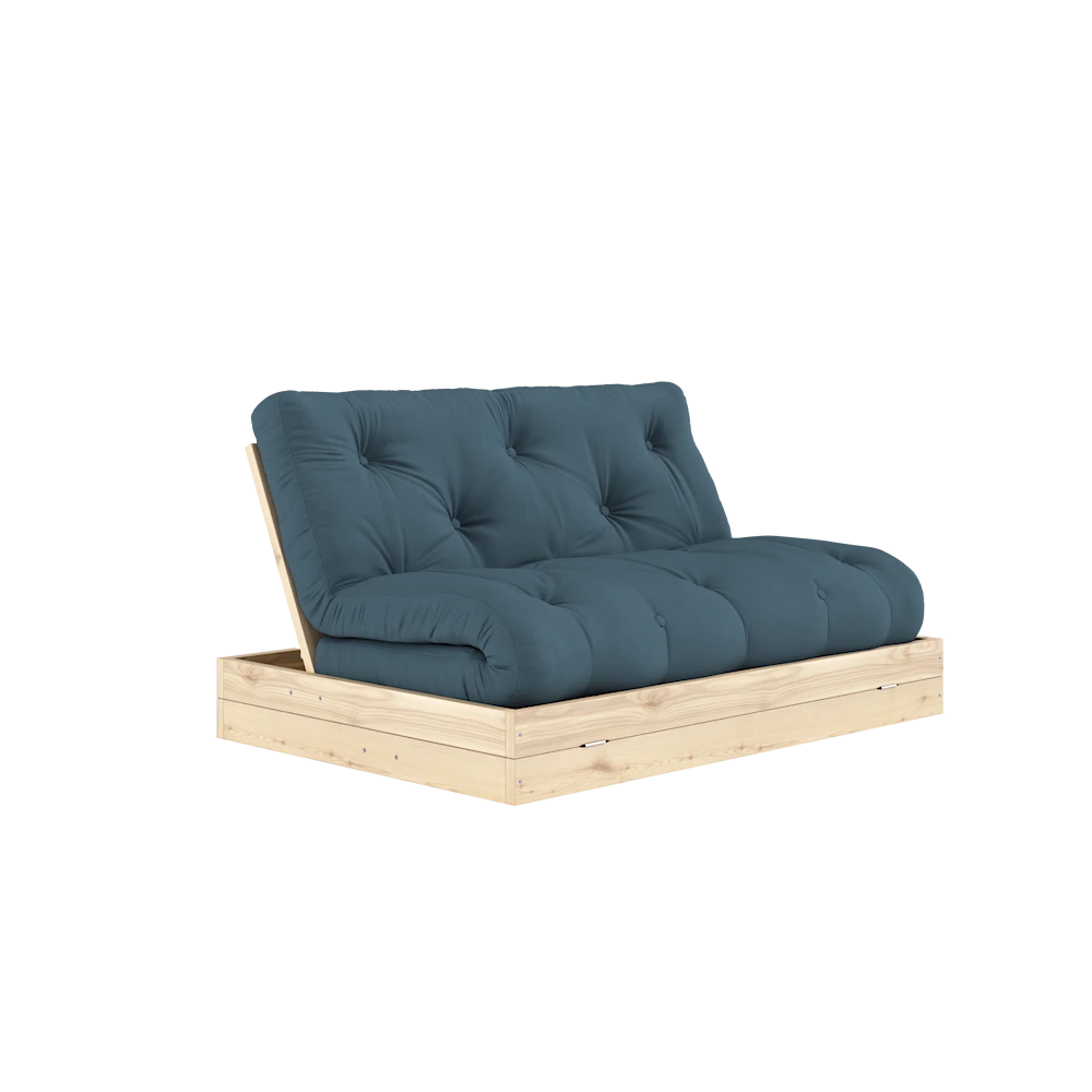 KARUP Rozkládací pohovka FLIP petrolejově modrá 145 cm