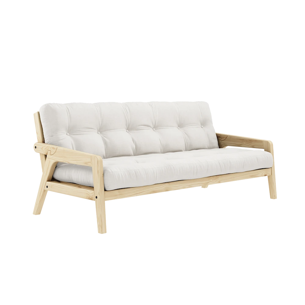 KARUP Dřevěná rozkládací pohovka GRAB přírodní 204 cm