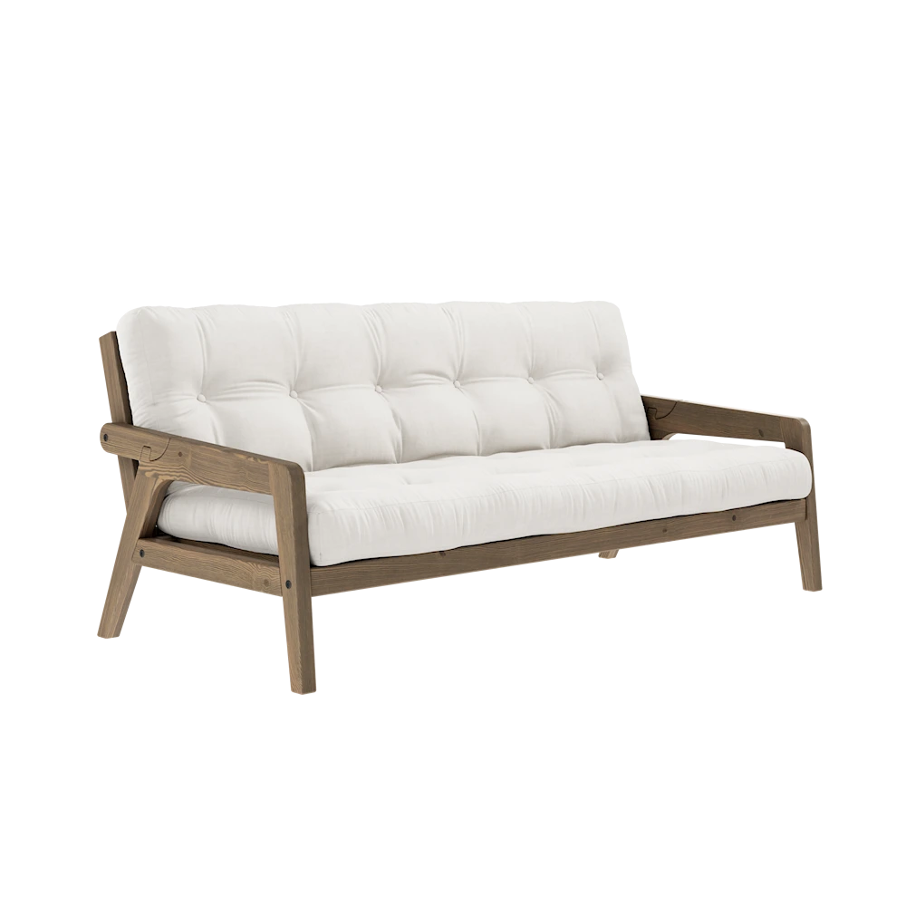 KARUP DESIGN Třímístná rozkládací pohovka GRAB přírodní 204 cm