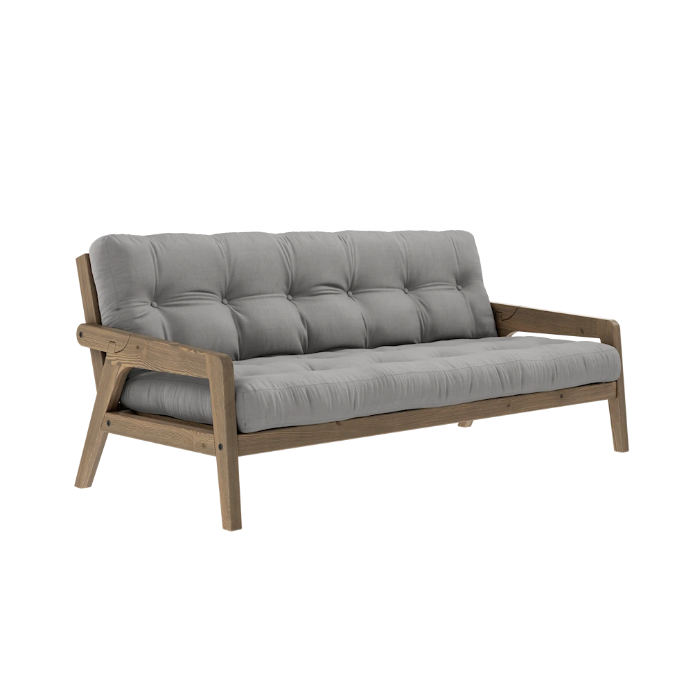 KARUP DESIGN Třímístná rozkládací pohovka GRAB šedá 204 cm