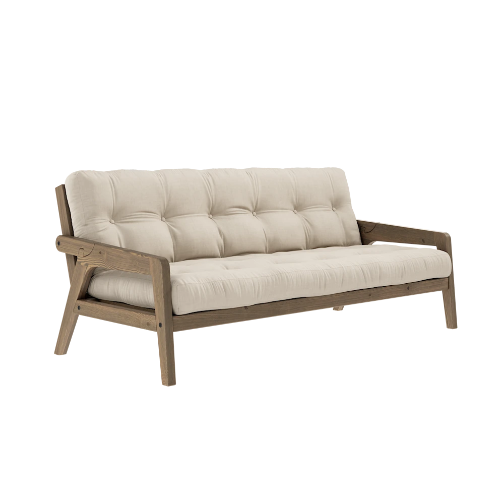 KARUP DESIGN Třímístná rozkládací pohovka GRAB světle béžová 204 cm