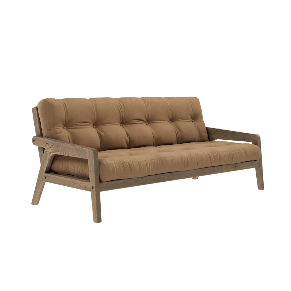 KARUP DESIGN Třímístná rozkládací pohovka GRAB mocca 204 cm