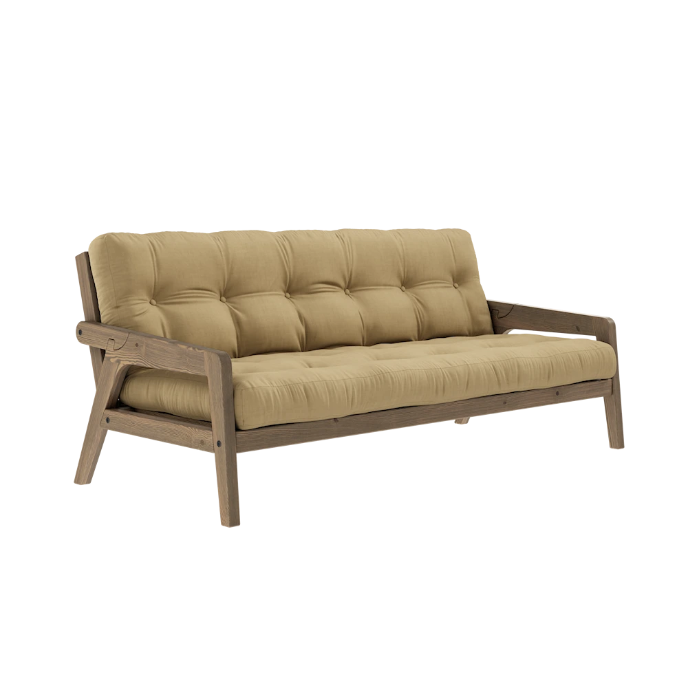 KARUP DESIGN Třímístná rozkládací pohovka GRAB béžová 204 cm