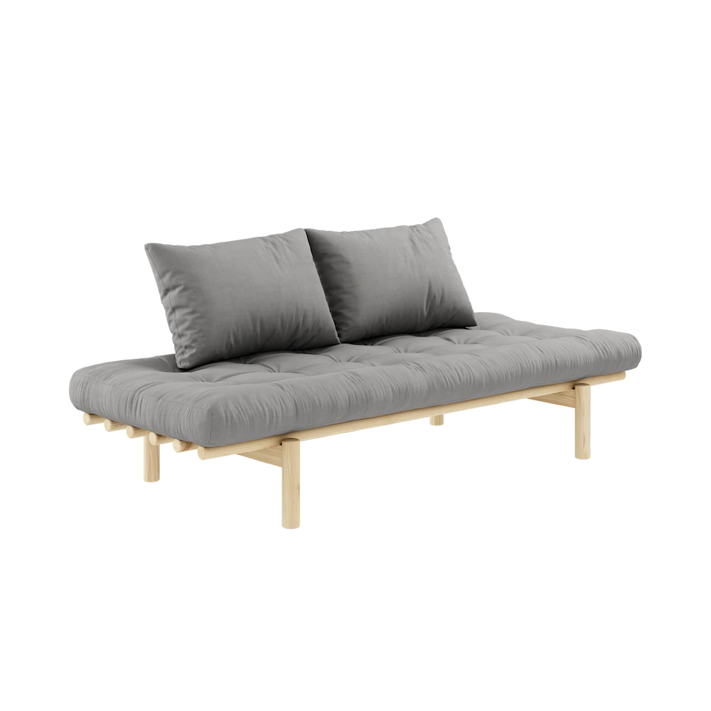 KARUP DESIGN Dřevěná pohovka PACE šedá 75x200 cm