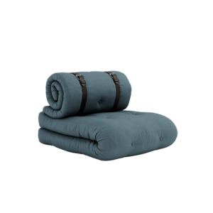 KARUP DESIGN Rozkládací křeslo BUCKLE UP petrolejově modré