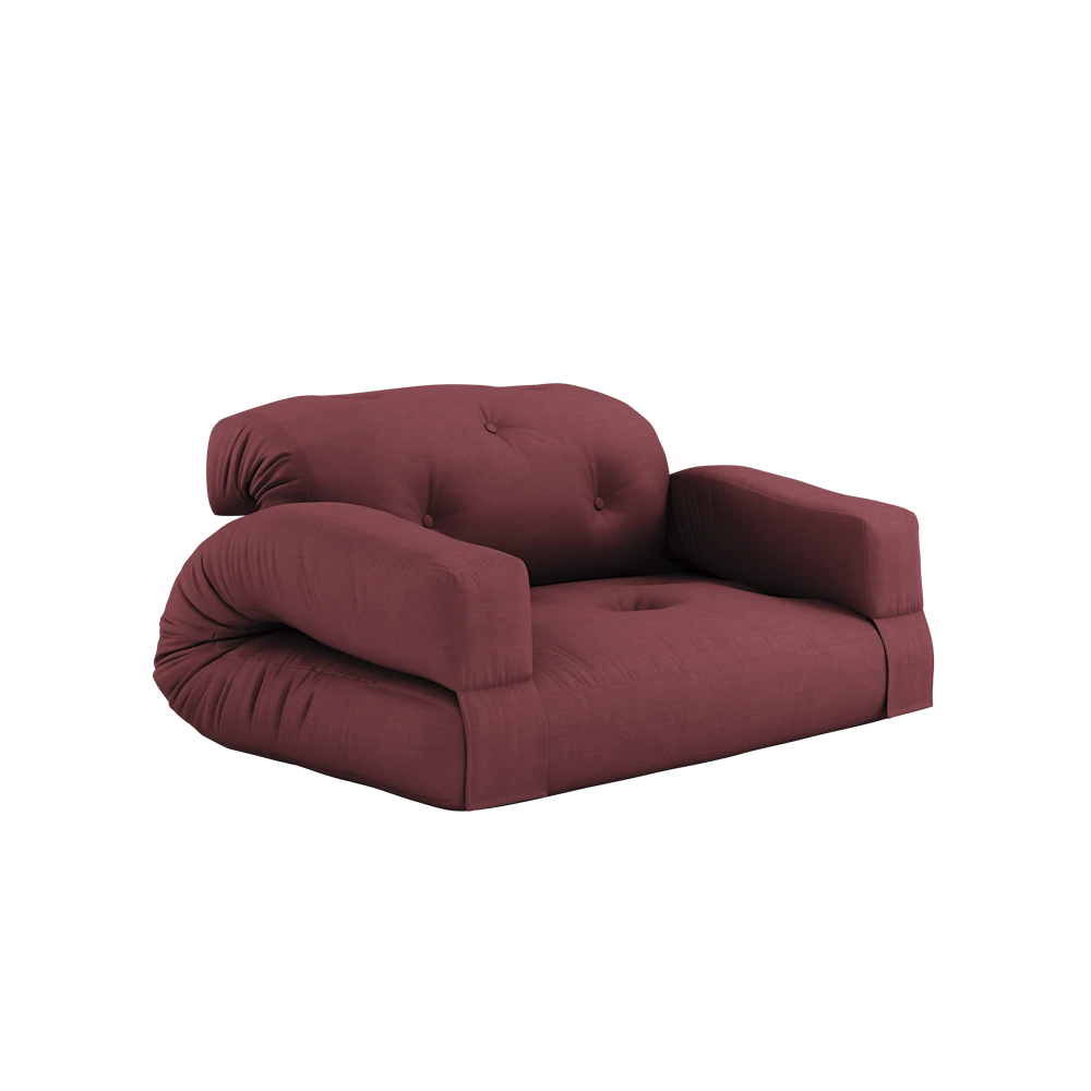 KARUP Rozkládací pohovka HIPPO bordó 140 cm