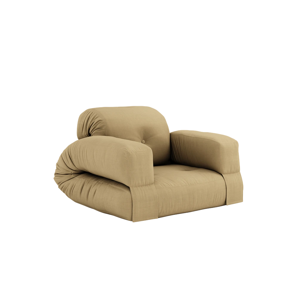 KARUP Rozkládací křeslo HIPPO hořčicové