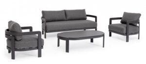 BIZZOTTO Zahradní set PRESLEY antracit