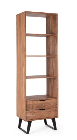 BIZZOTTO Knihovna ISAR 195x58 cm hnědá