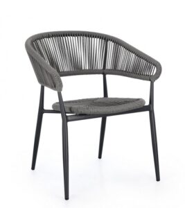 BIZZOTTO Zahradní jídelní židle ALGAIDA šedá