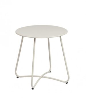 BIZZOTTO Kulatý konferenční stolek AUSTIN krémový ø45 cm