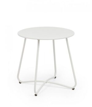BIZZOTTO Kulatý konferenční stolek AUSTIN bílý ø45 cm