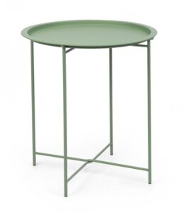 BIZZOTTO Kulatý konferenční stolek AUSTIN zelený ø46 cm