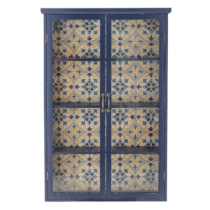 BLOOMINGVILLE Kabinet HAZEM modrý 122x81 cm