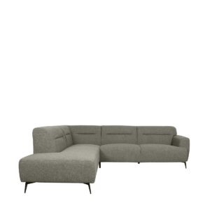LABEL51 Pohovka do tvaru L BOLZANO Šedá 270cm levá