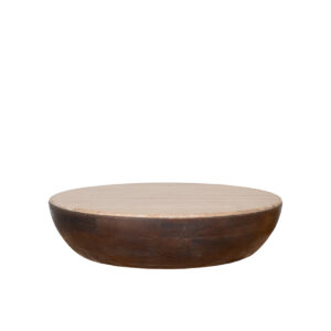LABEL51 Konferenční stolek BOWL ø90 cm hnědý