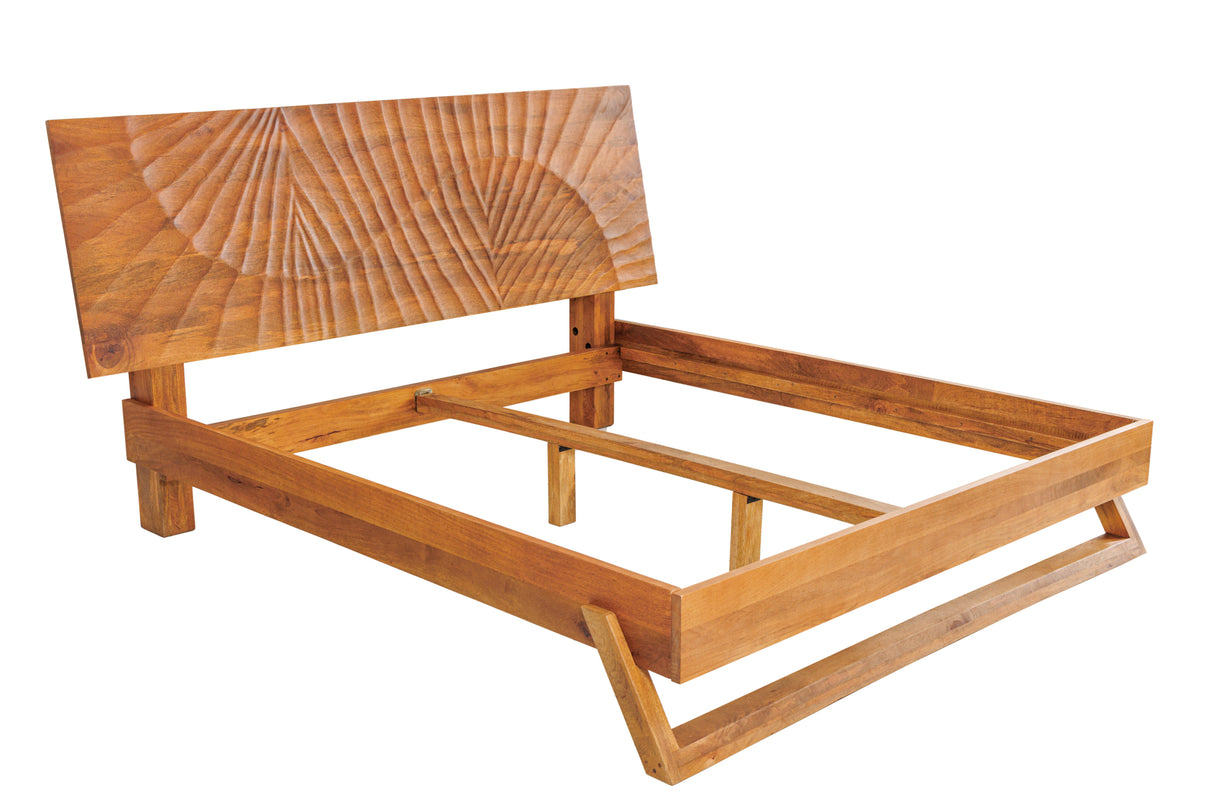 Invicta Dřevěná postel SCORPION 180x200 hnědá