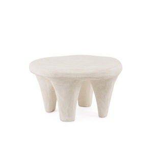 BIZZOTTO Odkládací stolek ALBIN bílý 66x60 cm