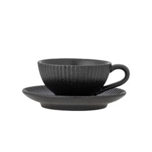 BLOOMINGVILLE Hrnek s podšálkem NERI černý