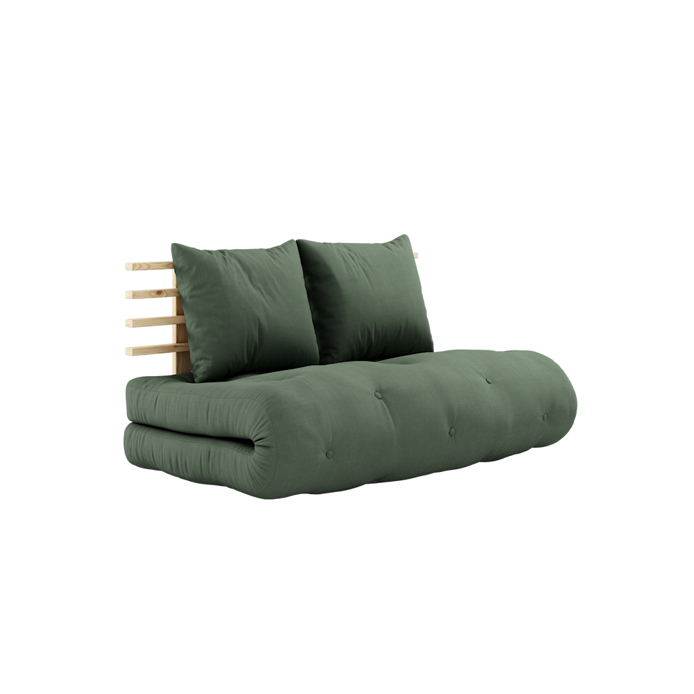 KARUP DESIGN Rozkládací pohovka SHIN olivová 140 cm