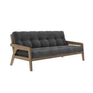 KARUP DESIGN Třímístná rozkládací pohovka GRAB tmavě šedá 204 cm