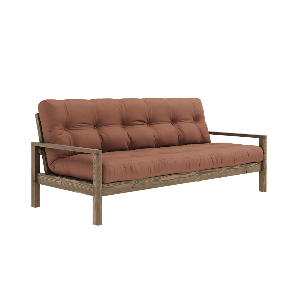 KARUP DESIGN Dřevěná rozkládací pohovka KNOB hnědá