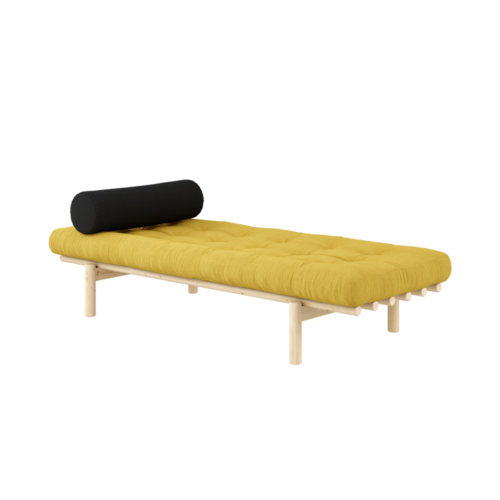 KARUP DESIGN Dřevěná pohovka NEXT hořčičná 75x200 cm