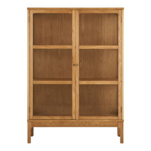 House Nordic Prosklený kabinet ZAMORA 126x90cm dub