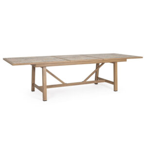 BIZZOTTO Rozkládací zahradní stůl KALIMERA hnědý 212-285x106 cm