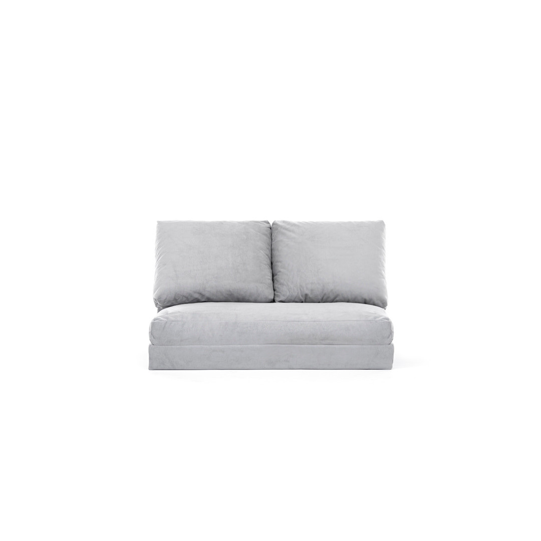 Hanah Home Rozkládací futonová pohovka TAIDA šedá