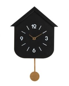 BIZZOTTO Nástěnné hodiny HOME černé 37cm