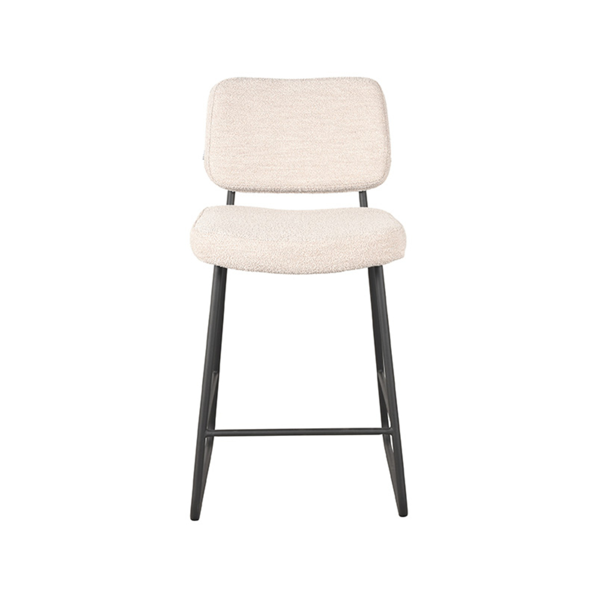 LABEL51 Barová židle NOAH bílé bouclé 94cm