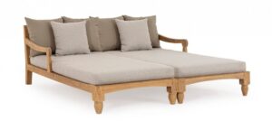 BIZZOTTO Teakový lounge set BALI natural 206x87 cm